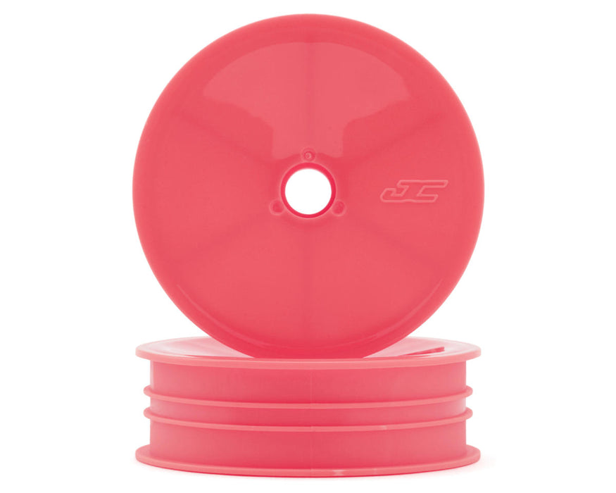 JConcepts RC10 Mono 2.0" Vintage Buggy Front Wheels (Pink) (2)