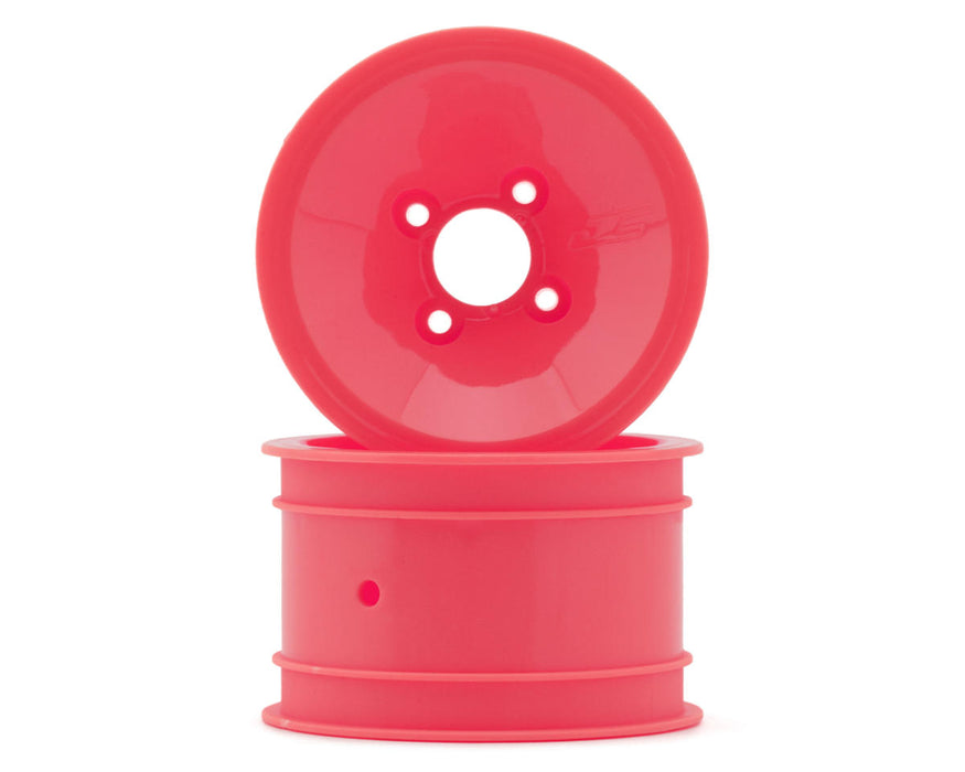 JConcepts RC10 Mono 2.0" Vintage Buggy Rear Wheels (Pink) (2)