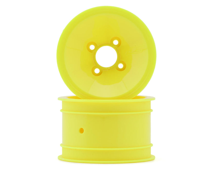 JConcepts RC10 Mono 2.0" Vintage Buggy Rear Wheels (Yellow) (2)