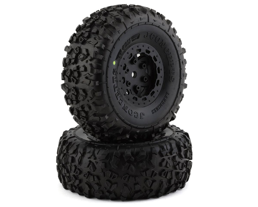 JConcepts Pre-Mounted Landmines Tires w/17mm Hex Tremor Wheels (Black) (2)