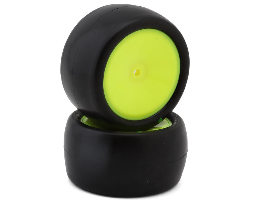 JConcepts Smoothie 3 2.2" Pre-Mounted Rear Buggy Tires (Yellow) (2) (Green)