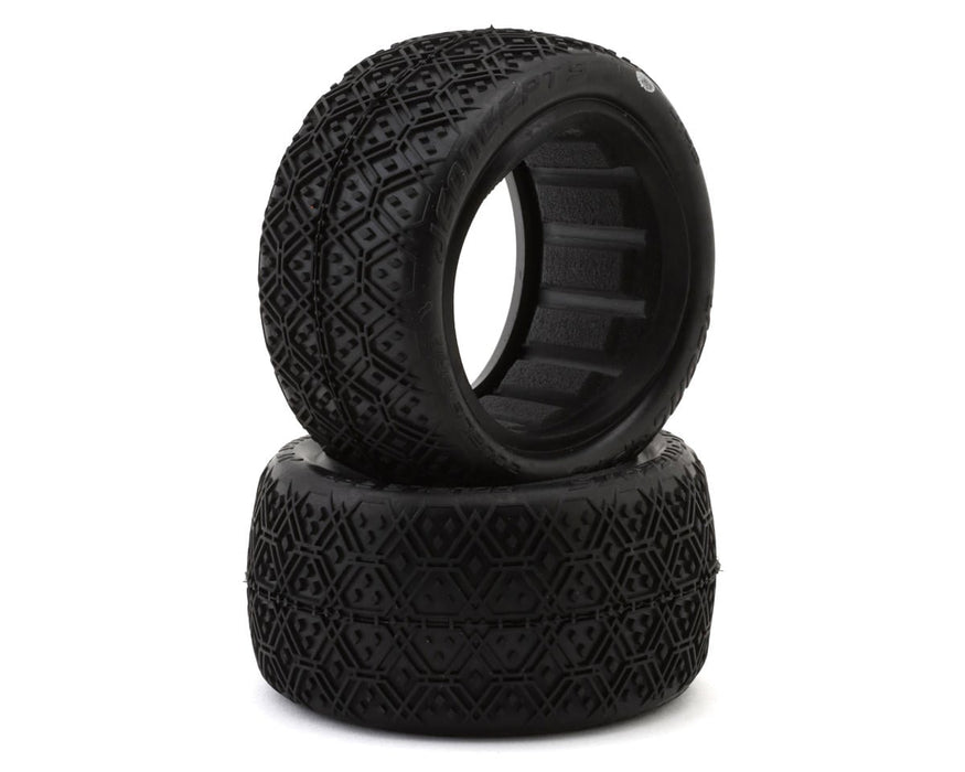 JConcepts Double Bar 2.2" Rear Buggy Off-Road Tires (2) (Silver)