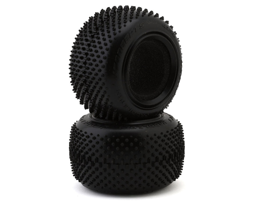 JConcepts Paddle Pin 2.2" 1/10 Stadium Truck Tires (2) (Green)