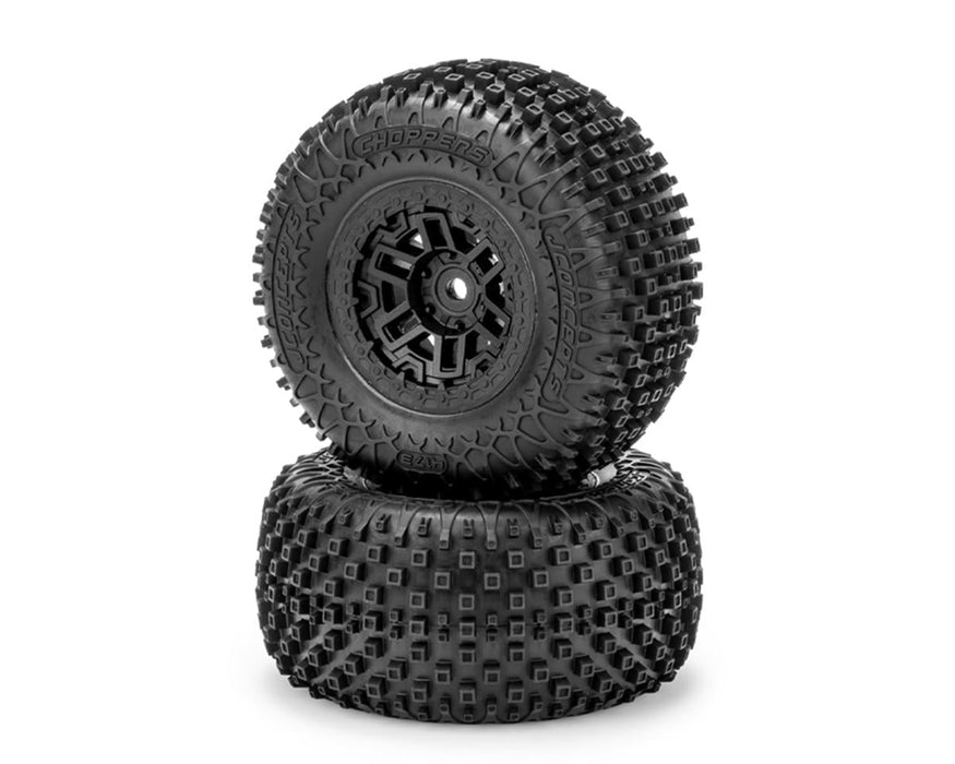 JConcepts Choppers Pre-Mounted Tires for Traxxas® Mini XRT™ (2) (Yellow)