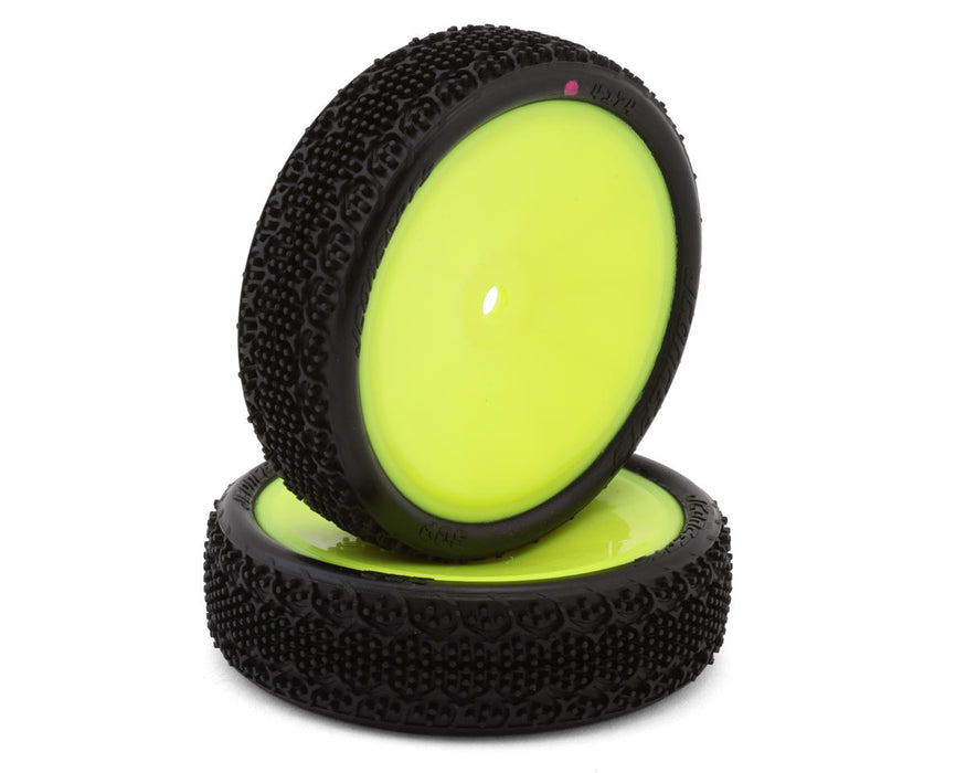 JConcepts 3DP 2.2" Pre-Mounted 2WD Front Buggy Carpet Tires (Yellow) (2) (Pink)