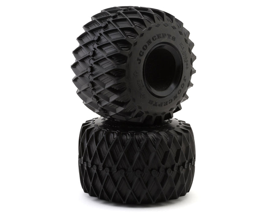 JConcepts Big Cheese 2.6" Monster Truck Tires (2) (6.4") (Blue)