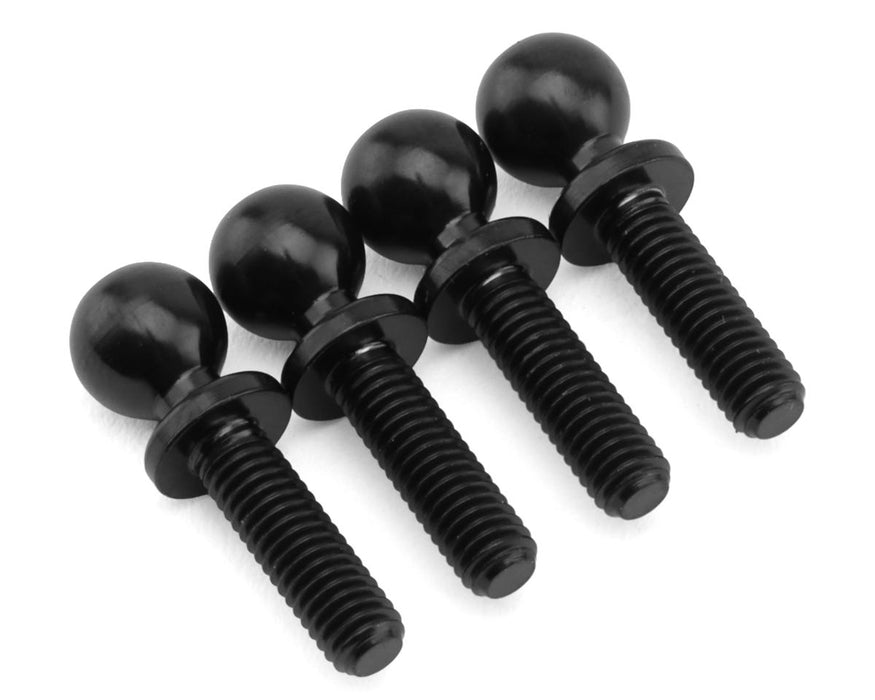 JConcepts 5.5mm Revolved Titanium Ball Studs (Black) (4) (10mm)