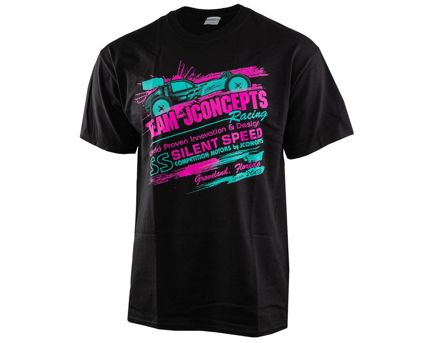 JConcepts "Retro" T-Shirt (Pink/Teal) (XL)