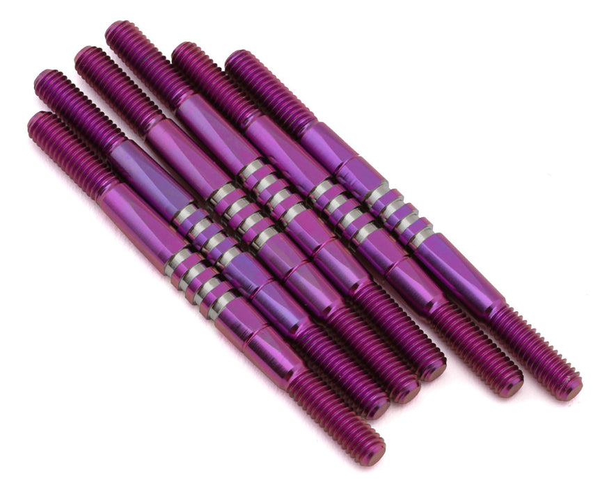 JConcepts RC10 B7/B7D Fin Titanium Turnbuckle Set (Purple) (6)