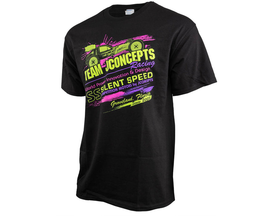 JConcepts Retro T-Shirt (Pink/Yellow) (L)