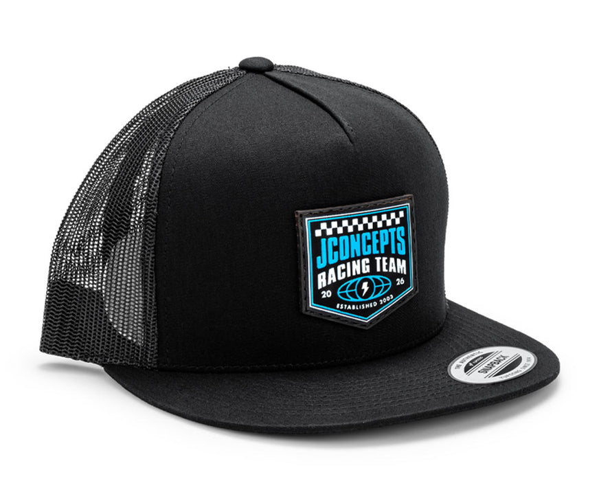 JConcepts 2026 Reload Snapback Flatbill Hat (Black) (One Size Fits Most)