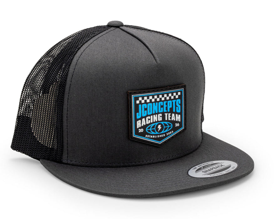 JConcepts 2026 Reload Snapback Flatbill Hat (Grey) (One Size Fits Most)