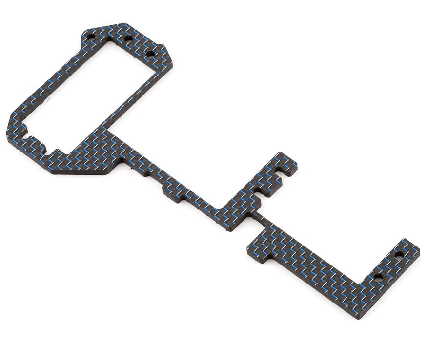 J&T Bearing Co. D819 "Silk Weave" Carbon Fiber Radio Tray Stiffener (Blue)