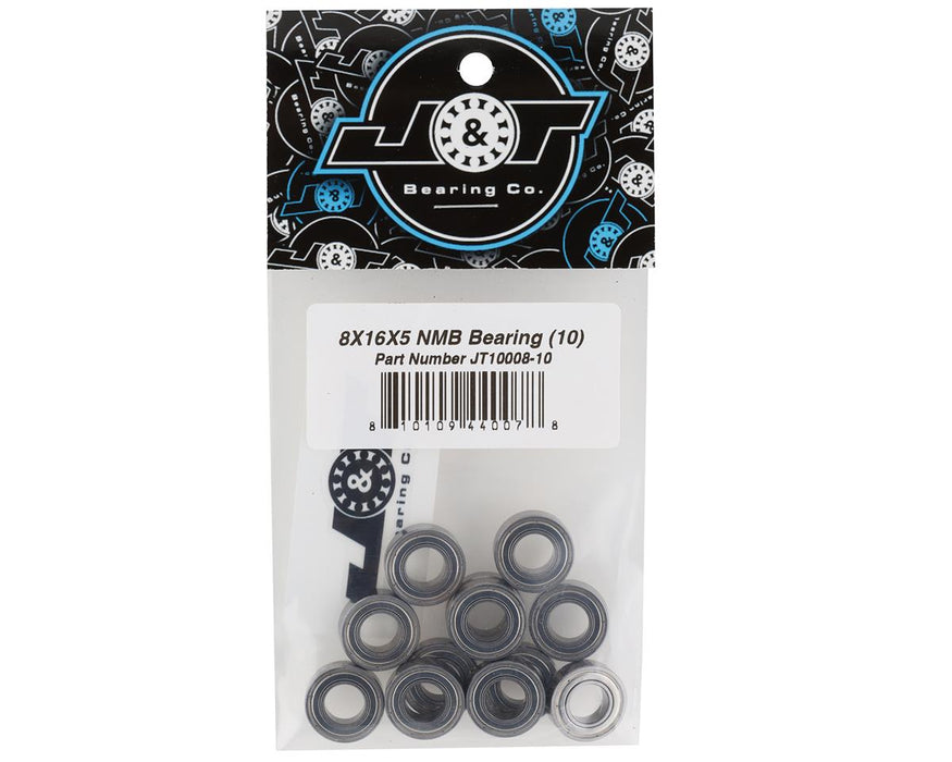 J&T Bearing Co. 8x16x5mm NMB Bearing (10)