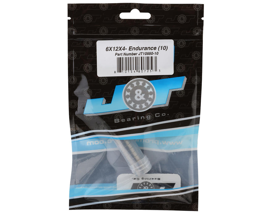 J&T Bearing Co. 6x12x4mm Endurance Ball Bearings (10)