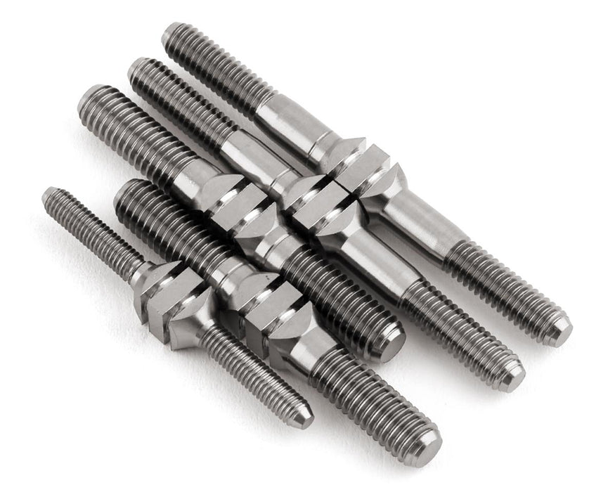 J&T Bearing Co. Mugen MBX8/MBX8R Titanium "Milled" Turnbuckle Kit (Natural)