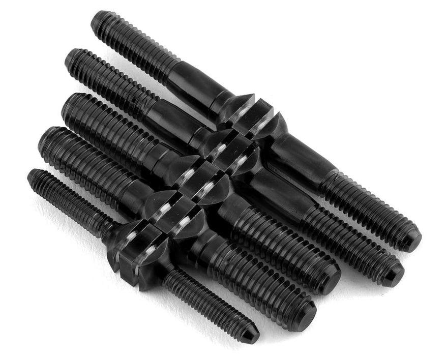 J&T Bearing Co. Mugen MBX8/MBX8R Titanium "Milled" Turnbuckle Kit (Black)