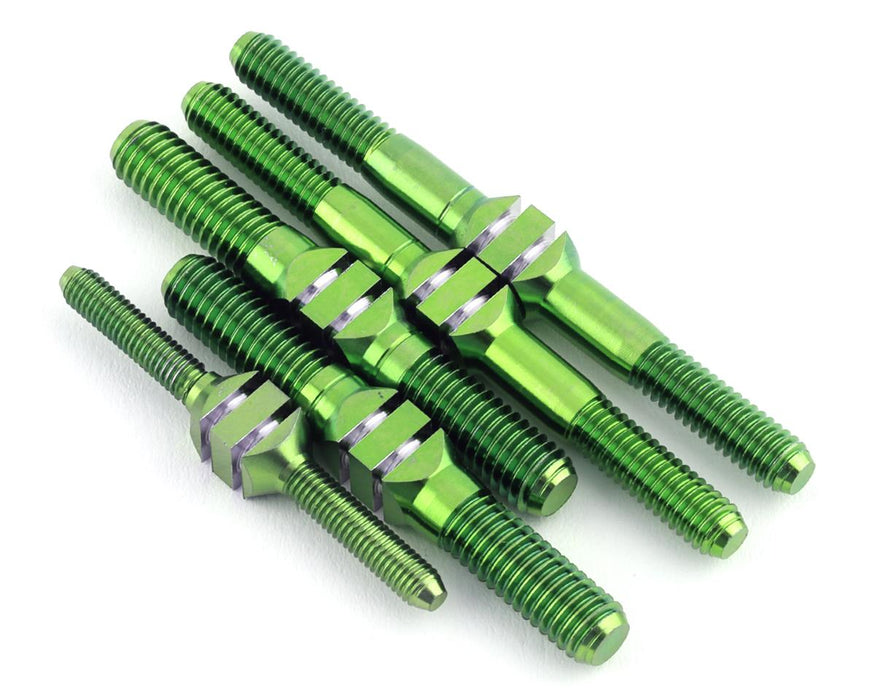 J&T Bearing Co. Mugen MBX8/MBX8R Titanium "Milled" Turnbuckle Kit (Green)