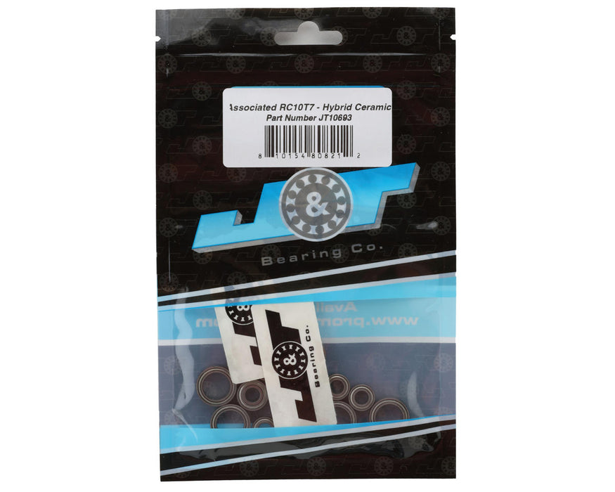 J&T Bearing Co. Team Associated RC10T7 Ball Bearings Kit (Hybrid Ceramic)