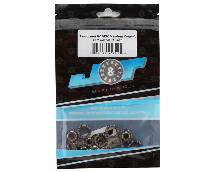 J&T Bearing Co. Team Associated RC10SC7 Ball Bearings Kit (Hybrid Ceramic)