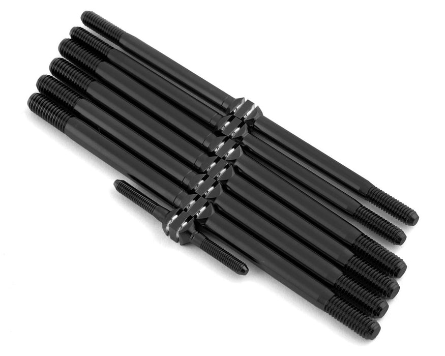 J&T Bearing Co. Tekno NT48/ET48 2.0 Titanium "Milled" Turnbuckle Kit (Black)