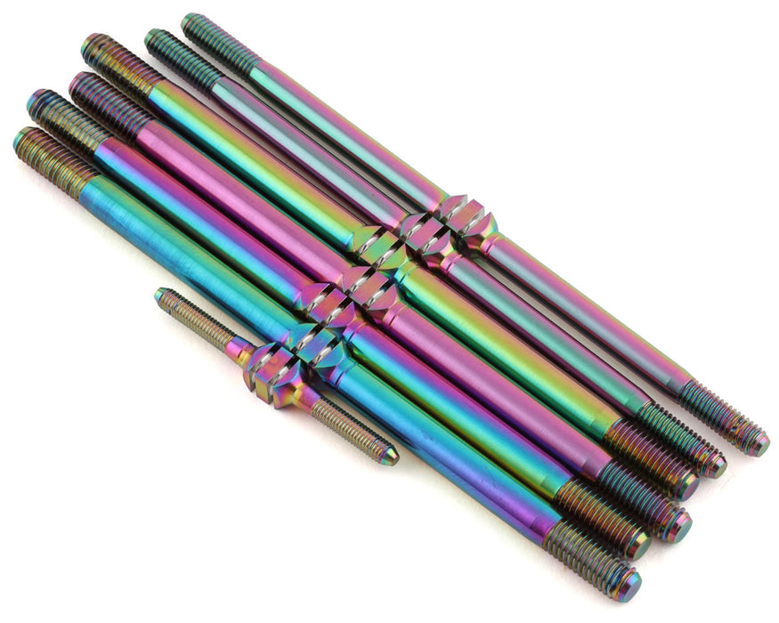 J&T Bearing Co. Tekno NT48/ET48 2.0 Titanium "Milled" Turnbuckle Kit (Oil Slick)