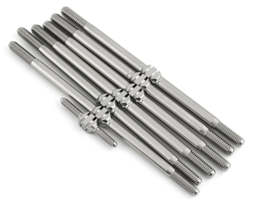 J&T Bearing Co. TLR 8IGHT-XT Titanium "Milled" Turnbuckle (Natural)
