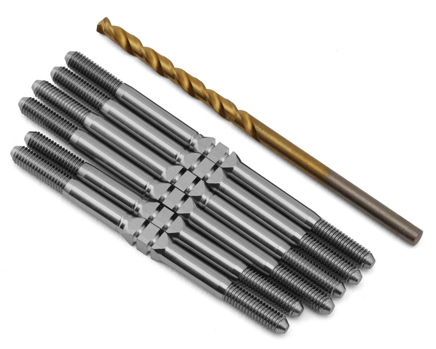 J&T Bearing Co. Associated T6.4 Titanium "Milled'' XD Turnbuckles (Natural)