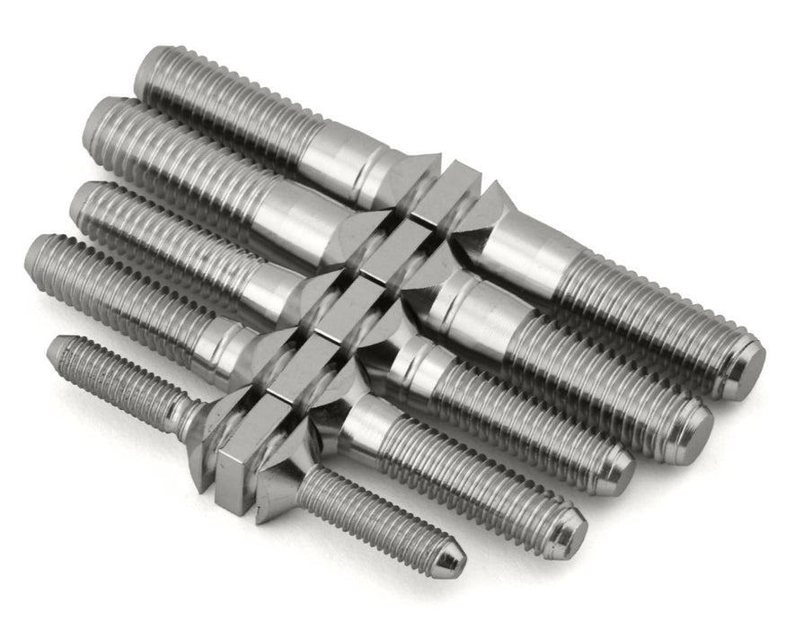 J&T Bearing Co. Sparko F8 Titanium "Milled" Turnbuckles (Natural) (Upper Arm)