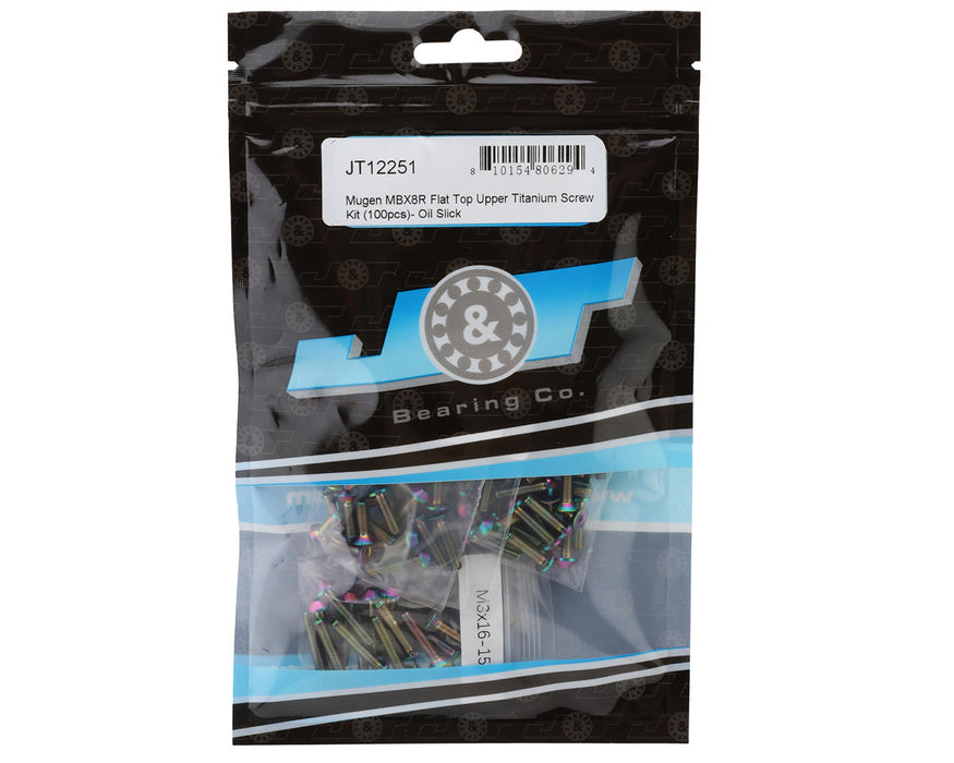J&T Bearing Co. Mugen MBX8R Flat Top Upper Titanium Screw Kit