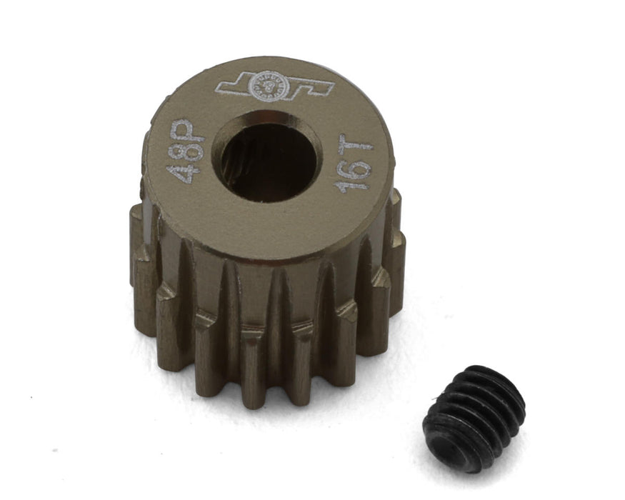 J&T Bearing Co. Lightweight Hard Anodized 48P Aluminum Pinion Gear (16T)