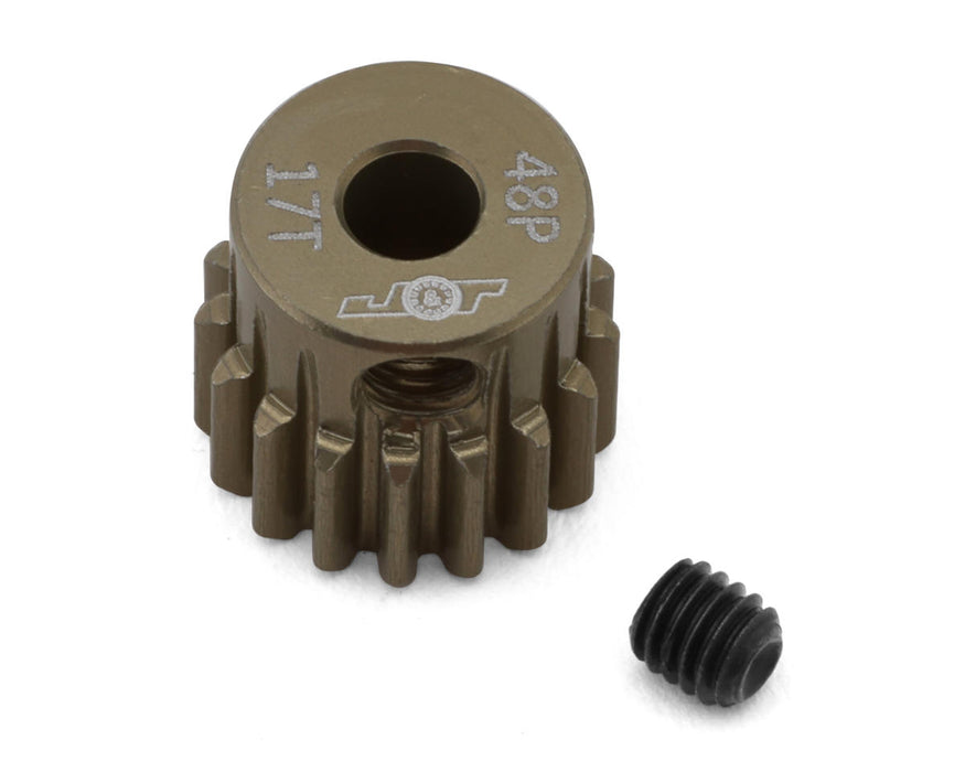 J&T Bearing Co. Lightweight Hard Anodized 48P Aluminum Pinion Gear (17T)
