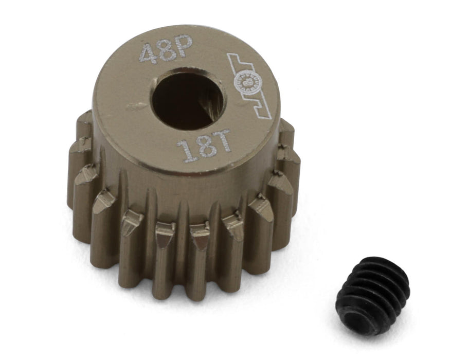J&T Bearing Co. Lightweight Hard Anodized 48P Aluminum Pinion Gear (18T)