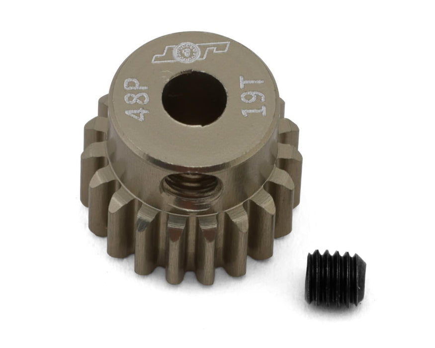J&T Bearing Co. Lightweight Hard Anodized 48P Aluminum Pinion Gear (19T)