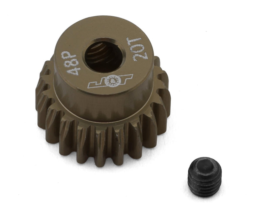 J&T Bearing Co. Lightweight Hard Anodized 48P Aluminum Pinion Gear (20T)
