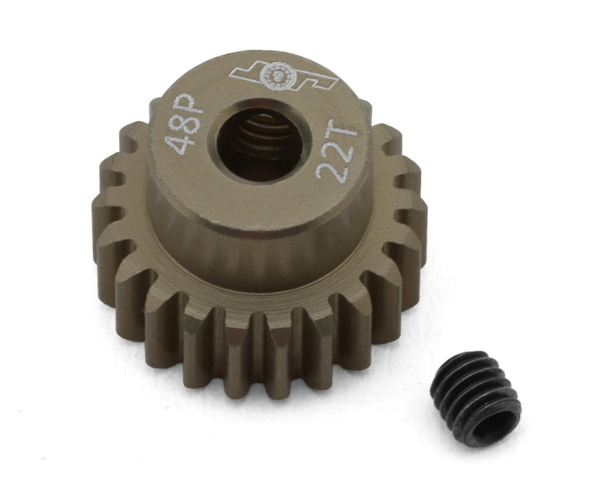J&T Bearing Co. Lightweight Hard Anodized 48P Aluminum Pinion Gear (22T)