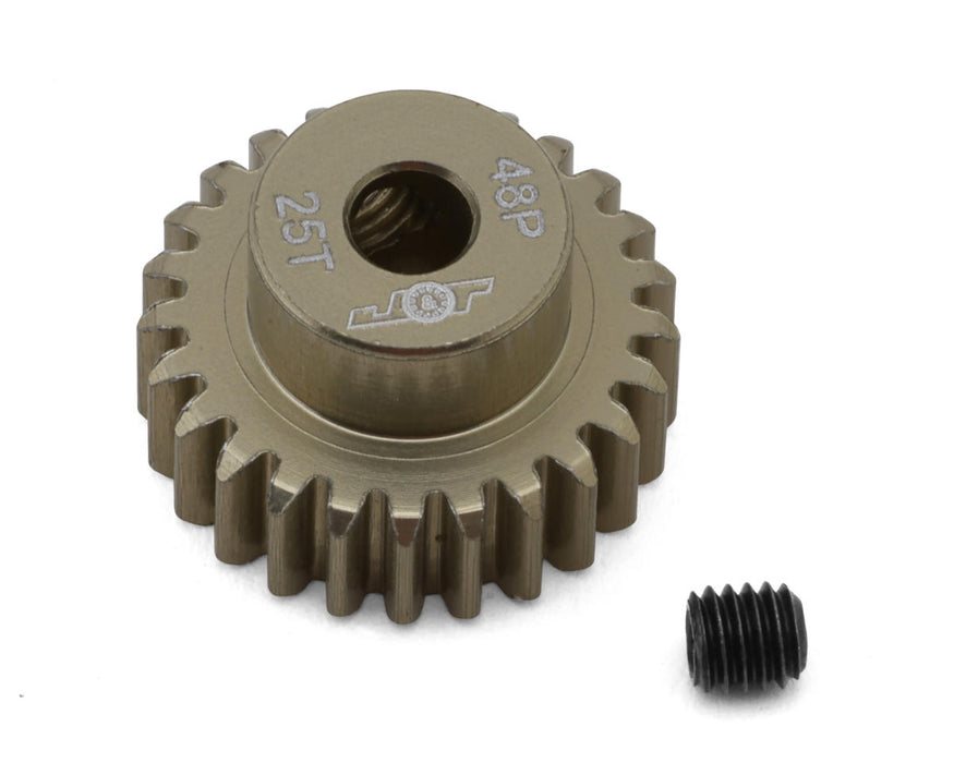 J&T Bearing Co. Lightweight Hard Anodized 48P Aluminum Pinion Gear (25T)