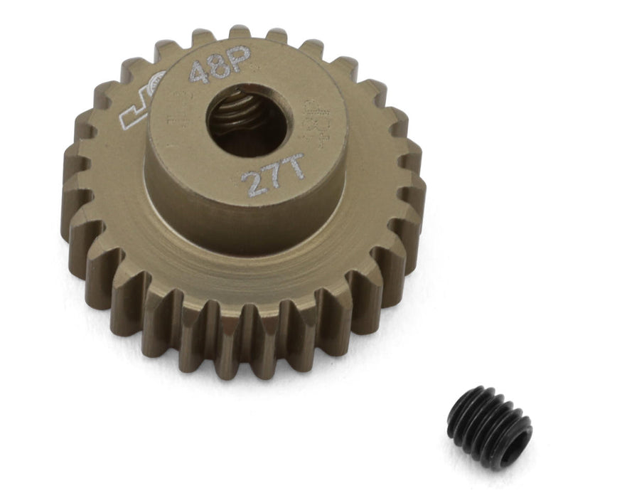 J&T Bearing Co. Lightweight Hard Anodized 48P Aluminum Pinion Gear (27T)