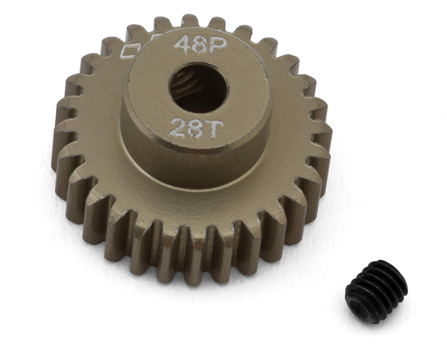 J&T Bearing Co. Lightweight Hard Anodized 48P Aluminum Pinion Gear (28T)
