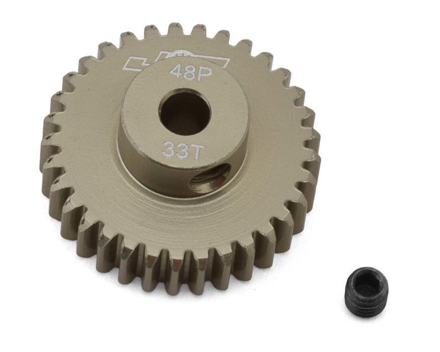 J&T Bearing Co. Lightweight Hard Anodized 48P Aluminum Pinion Gear (33T)
