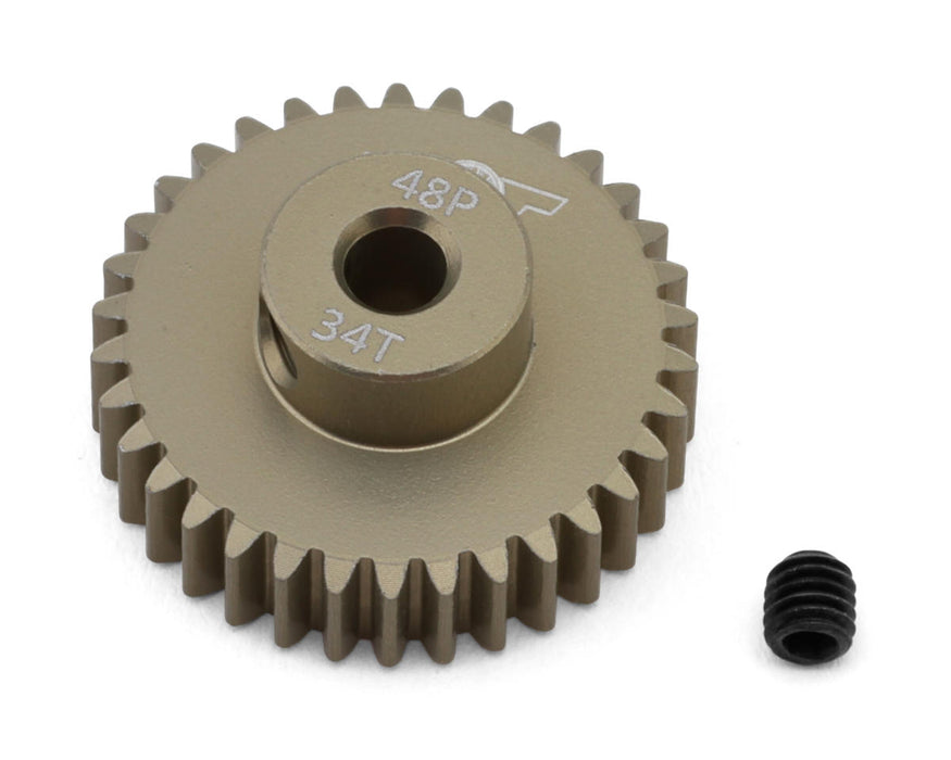 J&T Bearing Co. Lightweight Hard Anodized 48P Aluminum Pinion Gear (34T)