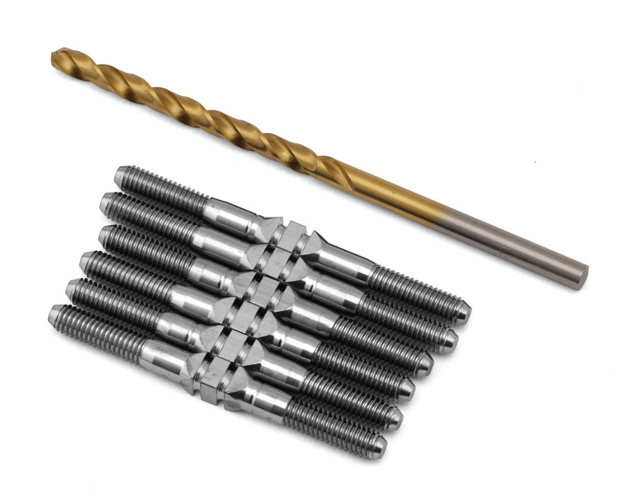 J&T Bearing Co. Associated B84 Titanium "Milled'' XD Turnbuckles (Natural)