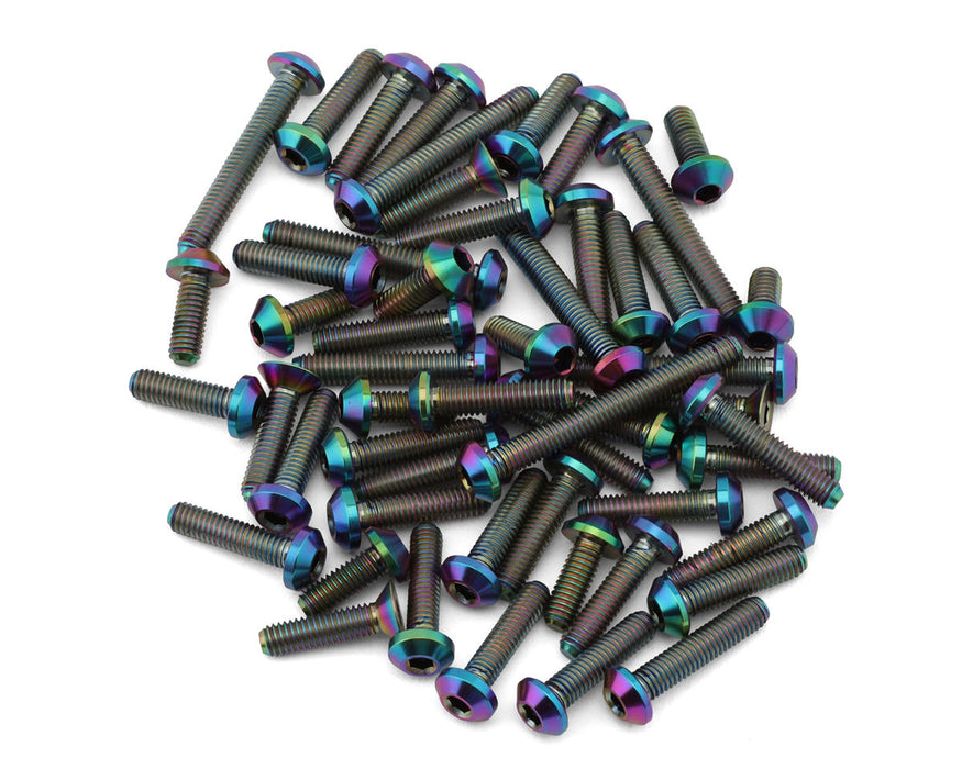 J&T Bearing Co. Associated B84 Flat Top Upper Titanium Screw Kit (Oil Slick)