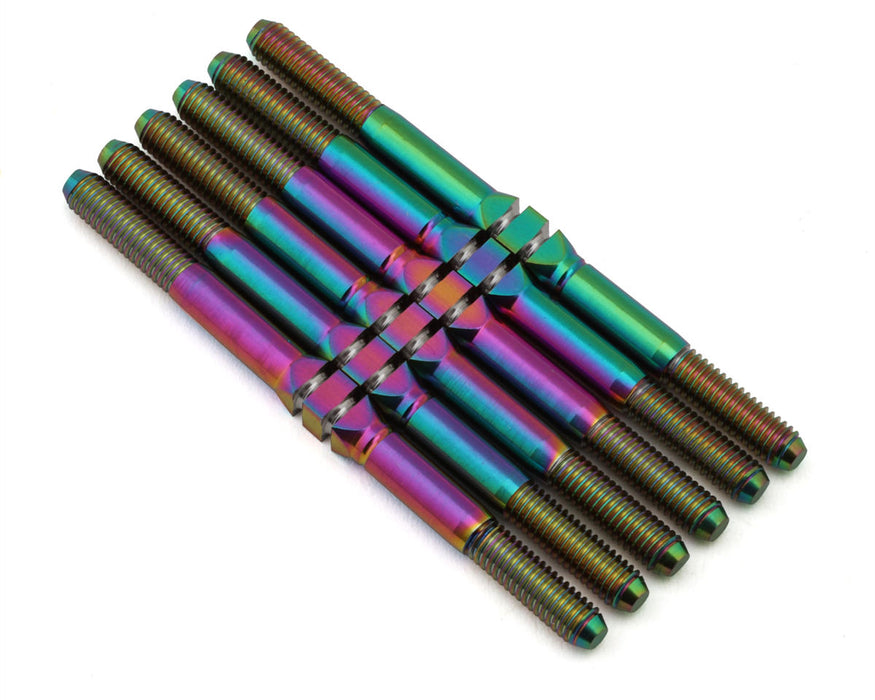 J&T Bearing Co. XRAY XB2 '26 Titanium "Milled" XD Turnbuckles (Oil Slick)
