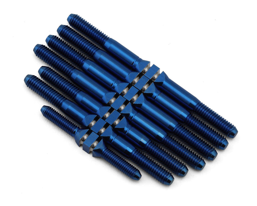 J&T Bearing Co. Schumacher Cat PB Titanium "Milled'' XD Turnbuckles (Blue)