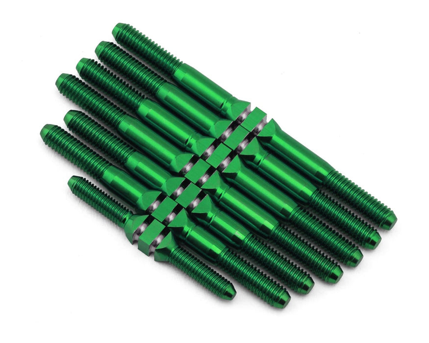 J&T Bearing Co. Schumacher Cat PB Titanium "Milled'' XD Turnbuckles (Green)