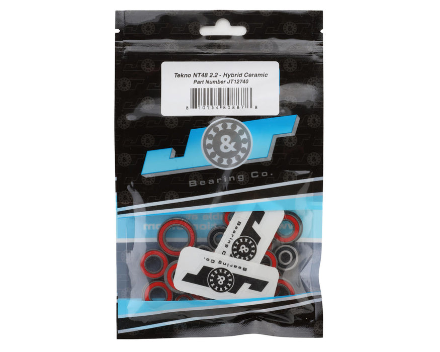 J&T Bearing Co. Tekno NT48 2.0 Ball Bearings Kit (Hybrid Ceramic)