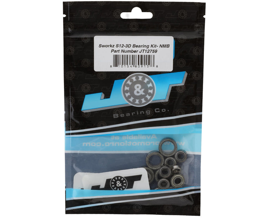 J&T Bearing Co. Sworkz S12-3D Ball Bearing Kit (NMB)