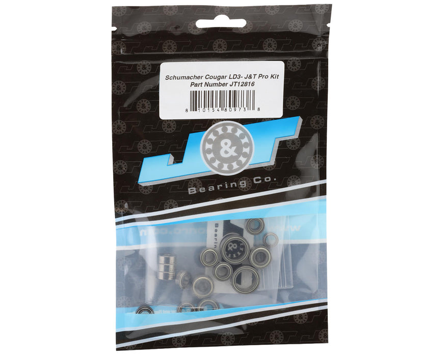 J&T Bearing Co. Schumacher Cougar LD3 Ball Bearings Kit (Pro Kit)
