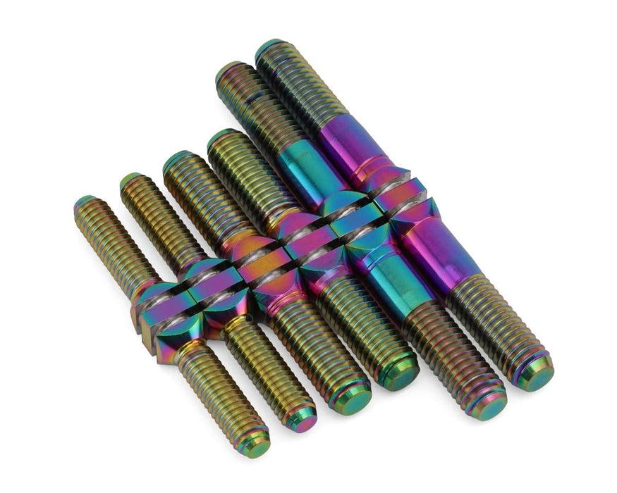 J&T Bearing Co. HongNor X5B Titanium "Milled" Turnbuckles Set (Oil Slick)